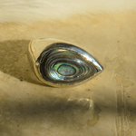 Silver Abalone Teardrop Ring - Dea Dia
