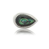 Silver Abalone Teardrop Ring - Dea Dia