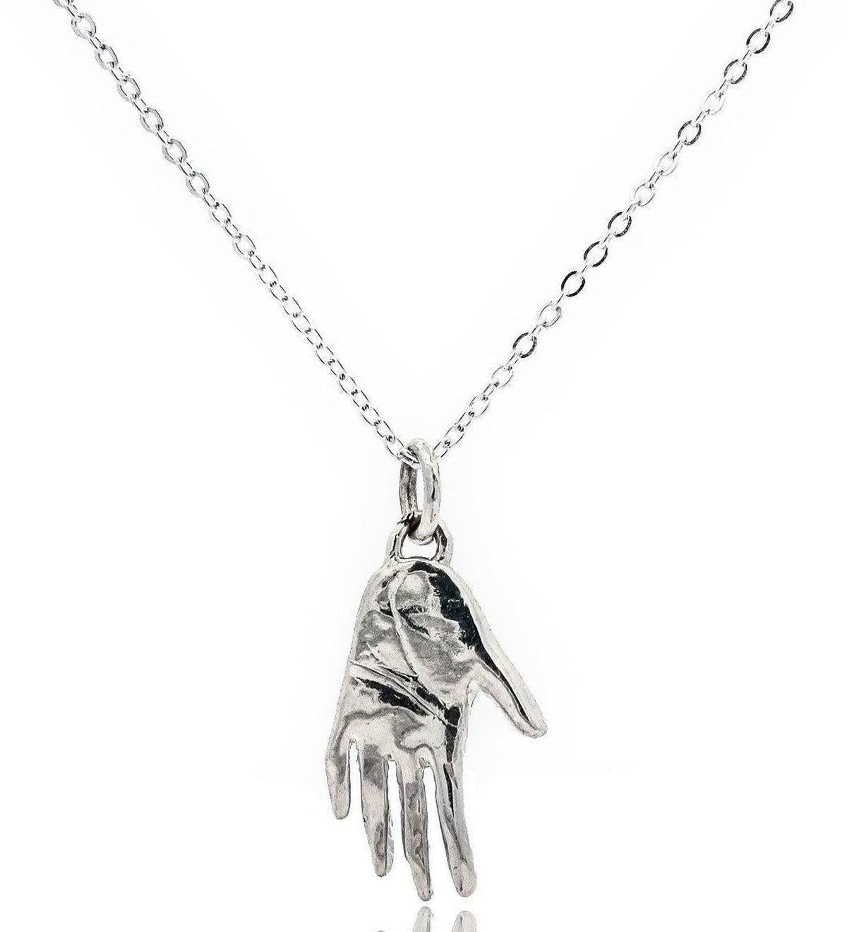 Silver Hand Talisman Necklace - Dea Dia