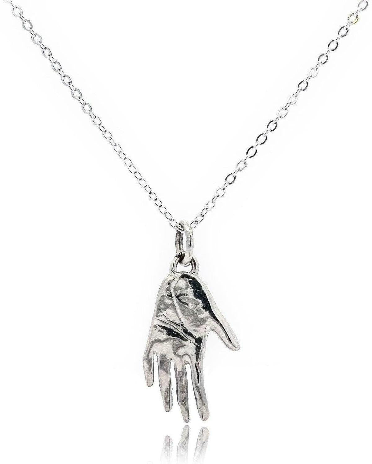 Silver Hand Talisman Necklace - Dea Dia