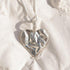 Silver Heart Rock Necklace - Chain or Leather - Dea Dia