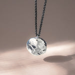 Silver Lunar Gemstone Necklace - Dea Dia