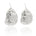 Silver Nugget Dome Earrings - Dea Dia