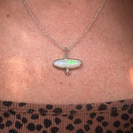 Silver Opal & Ruby Sand Cast Pendant - Dea Dia