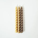 Spiral Beeswax Taper Candles - Dea Dia