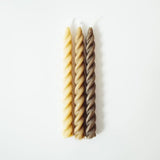 Spiral Beeswax Taper Candles - Dea Dia