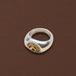 Spiral Shell Signet Ring, Mixed Metal - Dea Dia