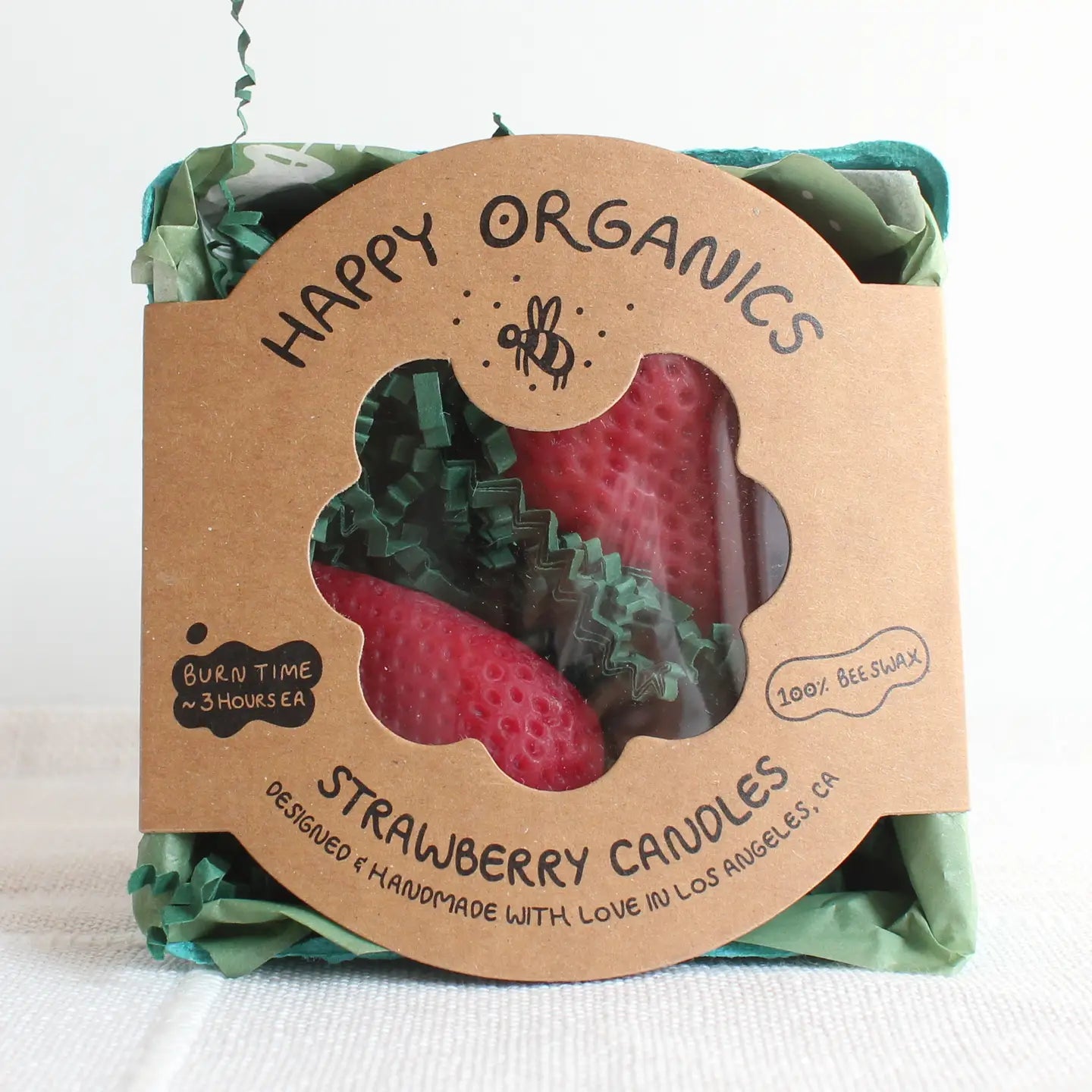 Strawberry Beeswax Candle - Dea Dia