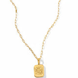 Sun Tarot Card Pendant Necklace - Dea Dia