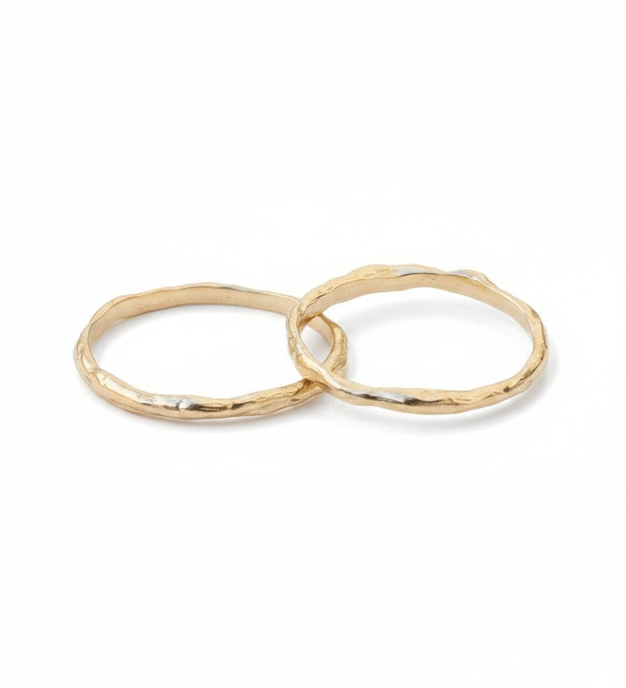 Terrain Gold Stacking Ring 01 Thin - Dea Dia