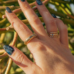 Terrain Gold Stacking Ring 01 Thin - Dea Dia