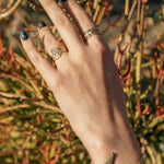 Terrain Gold Stacking Ring 02 Medium - Dea Dia