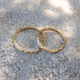 Terrain Gold Stacking Ring 02 Medium - Dea Dia