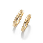 Terrain Gold Stacking Ring 03 Thick - Dea Dia