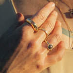 Terrain Gold Stacking Ring 03 Thick - Dea Dia