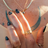 Terrain Gold Stacking Ring 03 Thick - Dea Dia