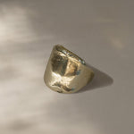 The Protector Ring - Gold Shield Signet Ring - Dea Dia