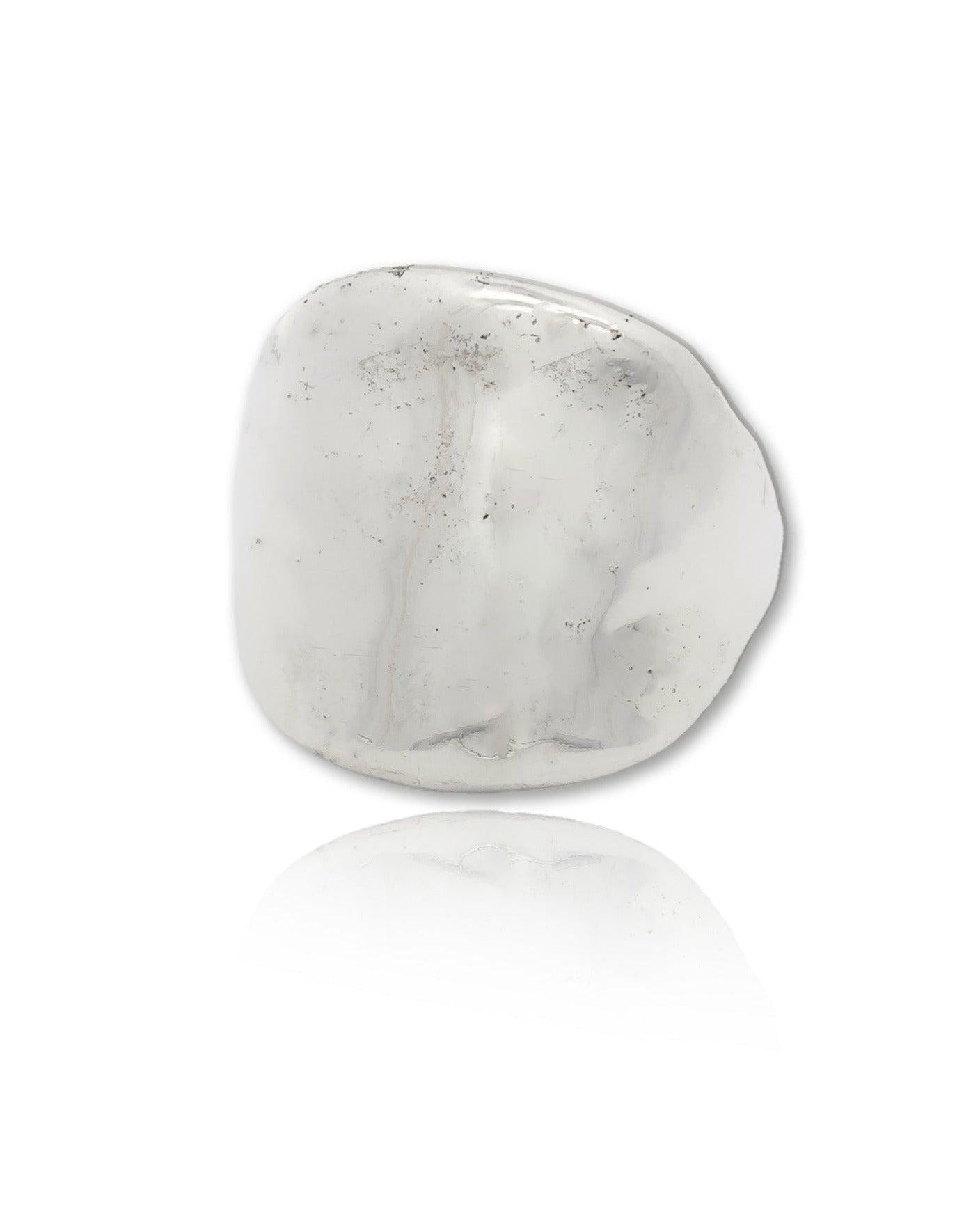 The Protector Ring - Silver Shield Signet Ring - Dea Dia