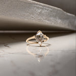 Tourmalinated Quartz Kite Gold Ring - Dea Dia
