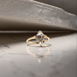 Tourmalinated Quartz Kite Gold Ring - Dea Dia