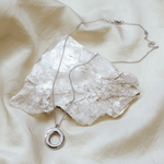 Void Necklace - Organic Open Circle Pendant - Dea Dia