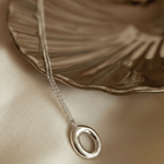 Void Necklace - Organic Open Circle Pendant - Dea Dia