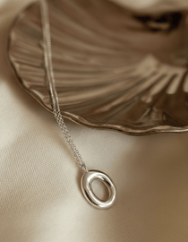 Void Necklace - Organic Open Circle Pendant - Dea Dia