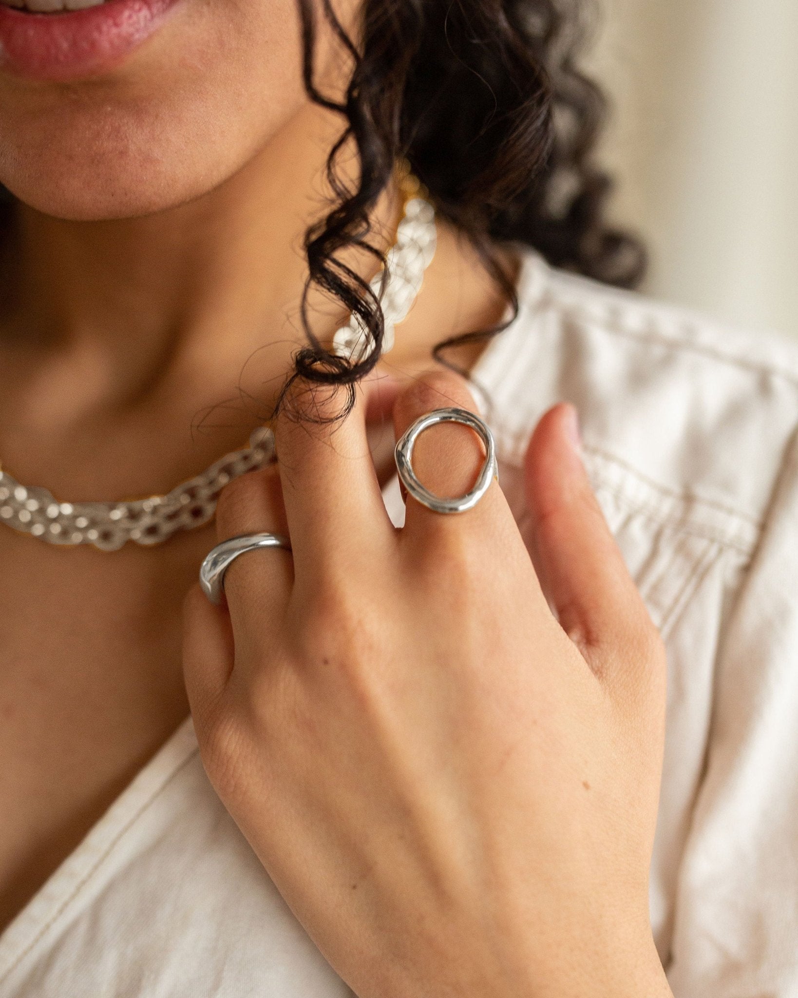 Void Ring – Open Circle Sterling Silver Ring | Dea Dia