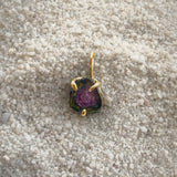 Watermelon Tourmaline Slice Forma Charm - Dea Dia