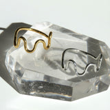 Wave Ring - Wavy Gold or Silver Ring