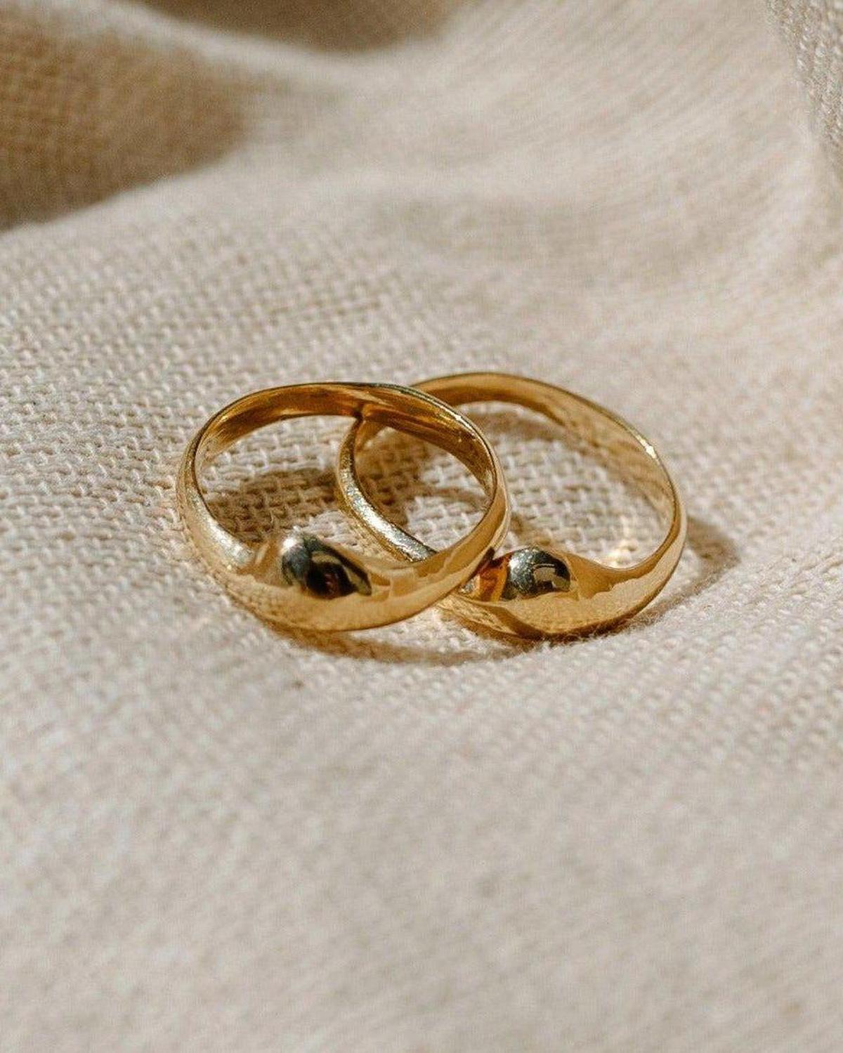 14k Gold Arcana Pinky Ring Stacker - Dea Dia