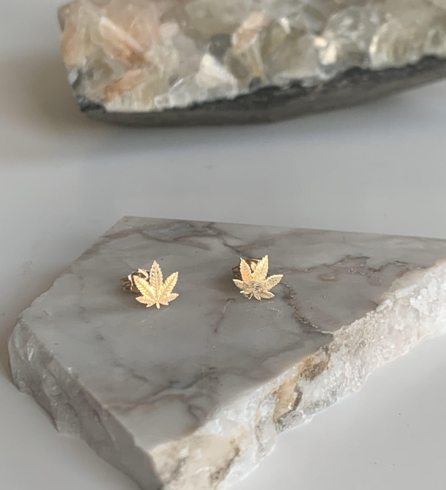 14k Gold Fun Stud Earrings - Dea Dia
