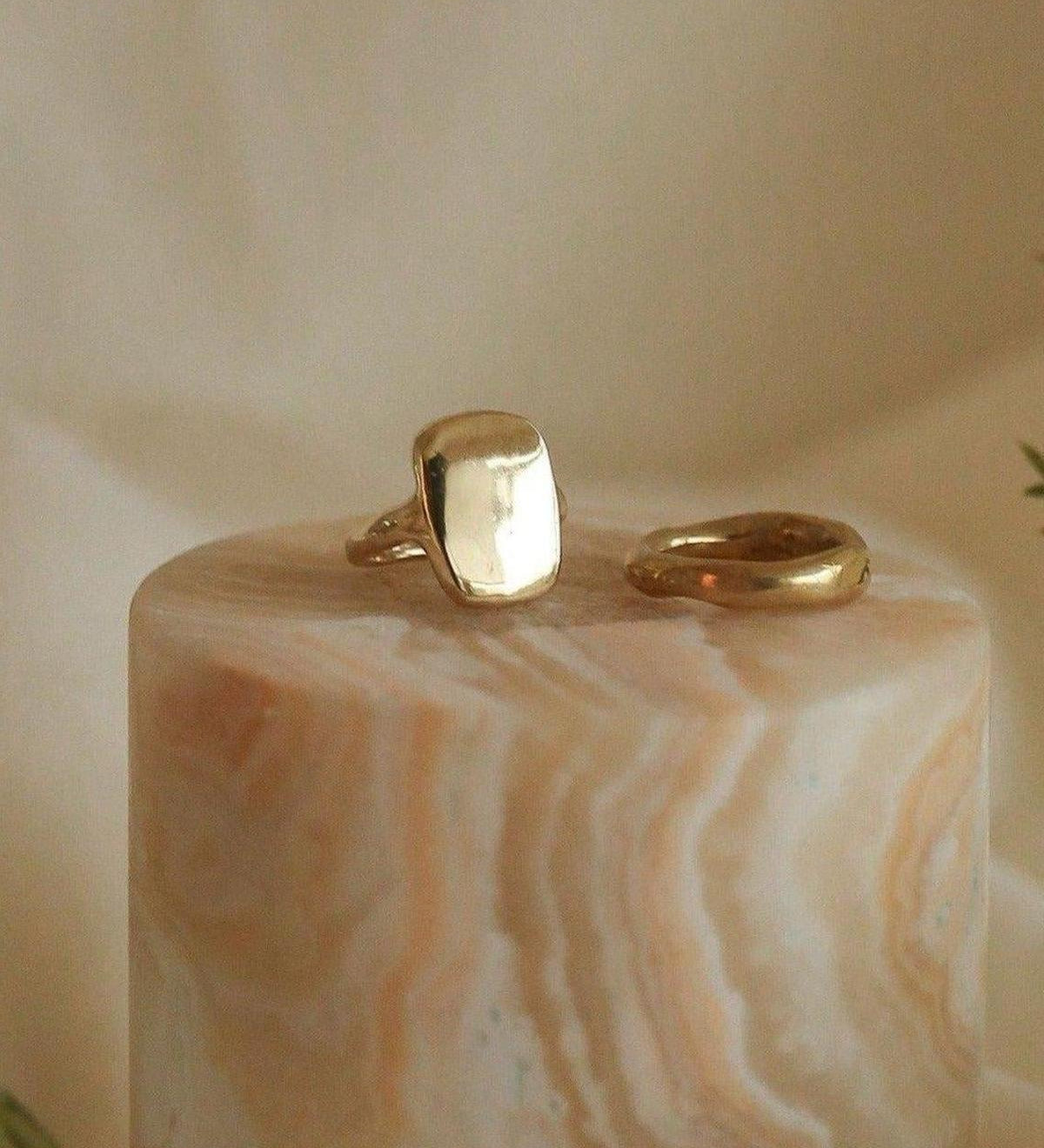 14k Gold Ingot Ring - Dea Dia
