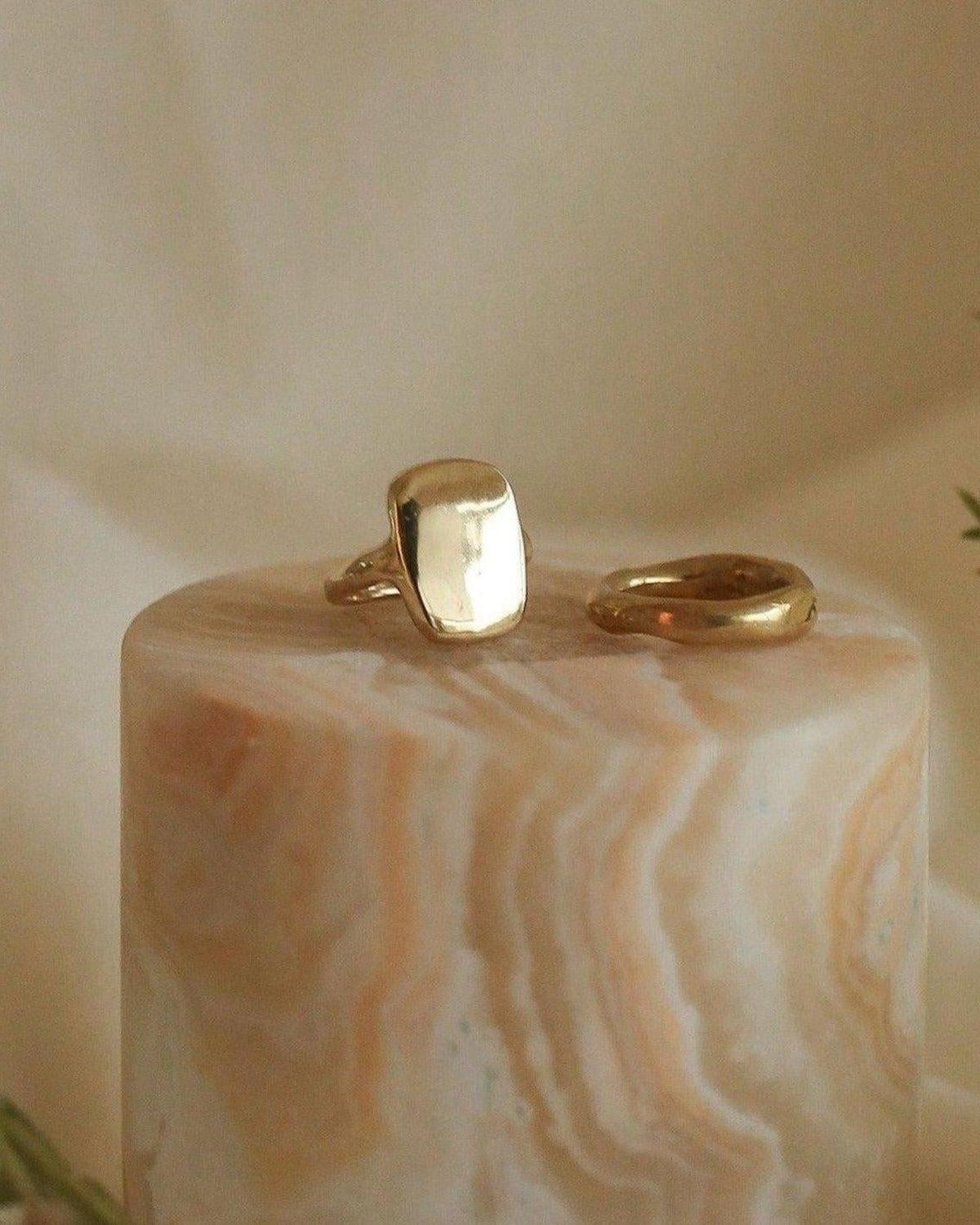 14k Gold Ingot Ring - Dea Dia