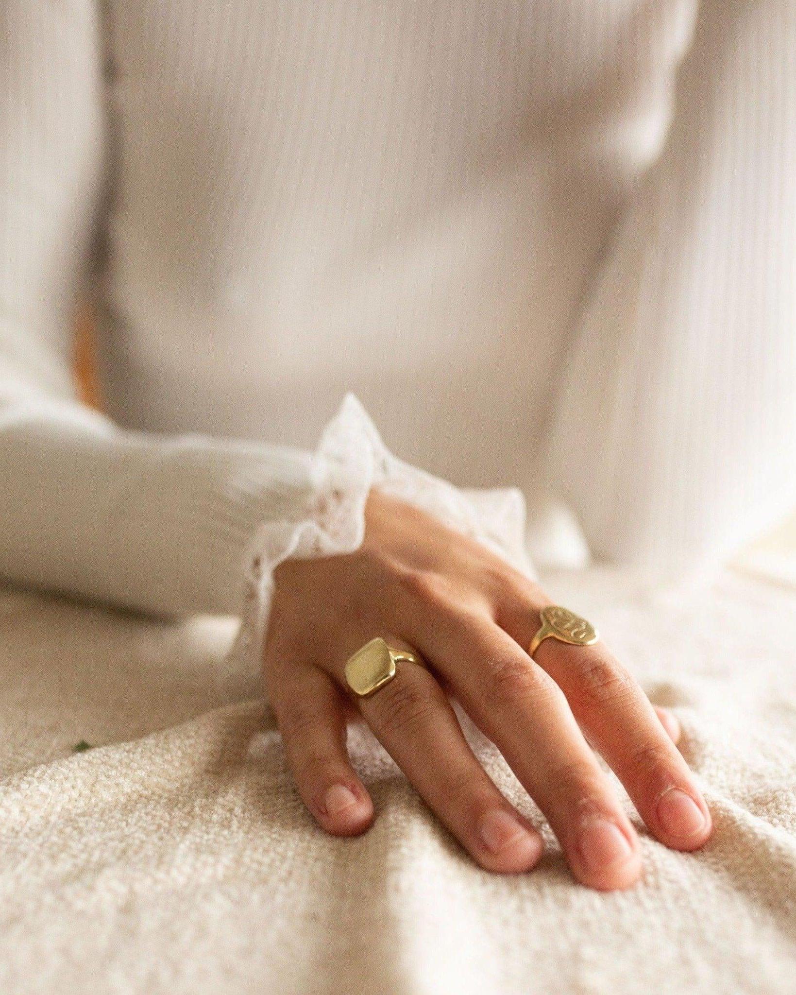 14k Gold Ingot Ring - Dea Dia
