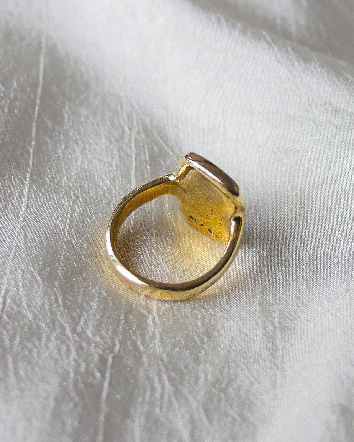 14k Gold Ingot Ring - Dea Dia