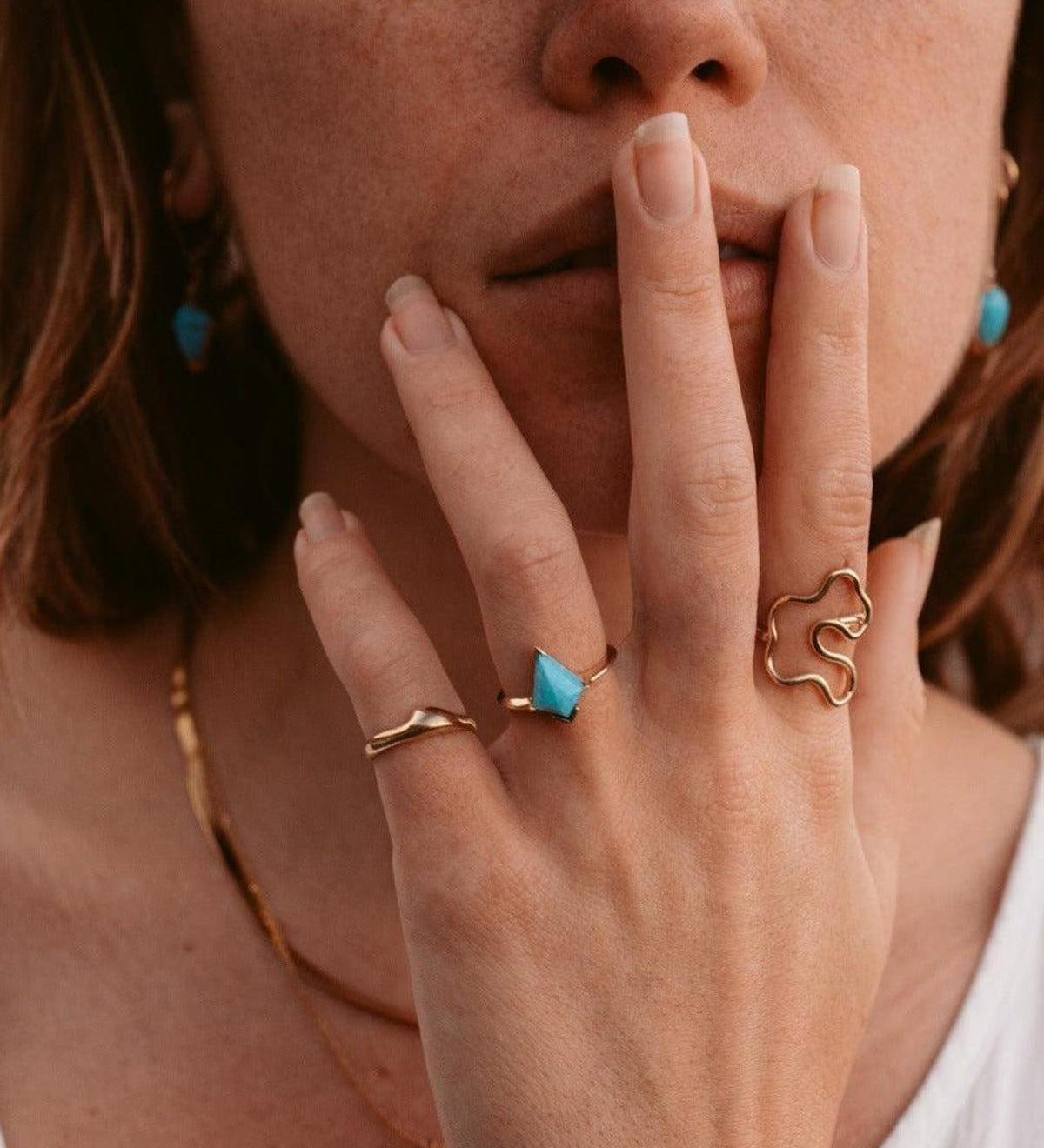 14k Gold Puddle Ring - Dea Dia