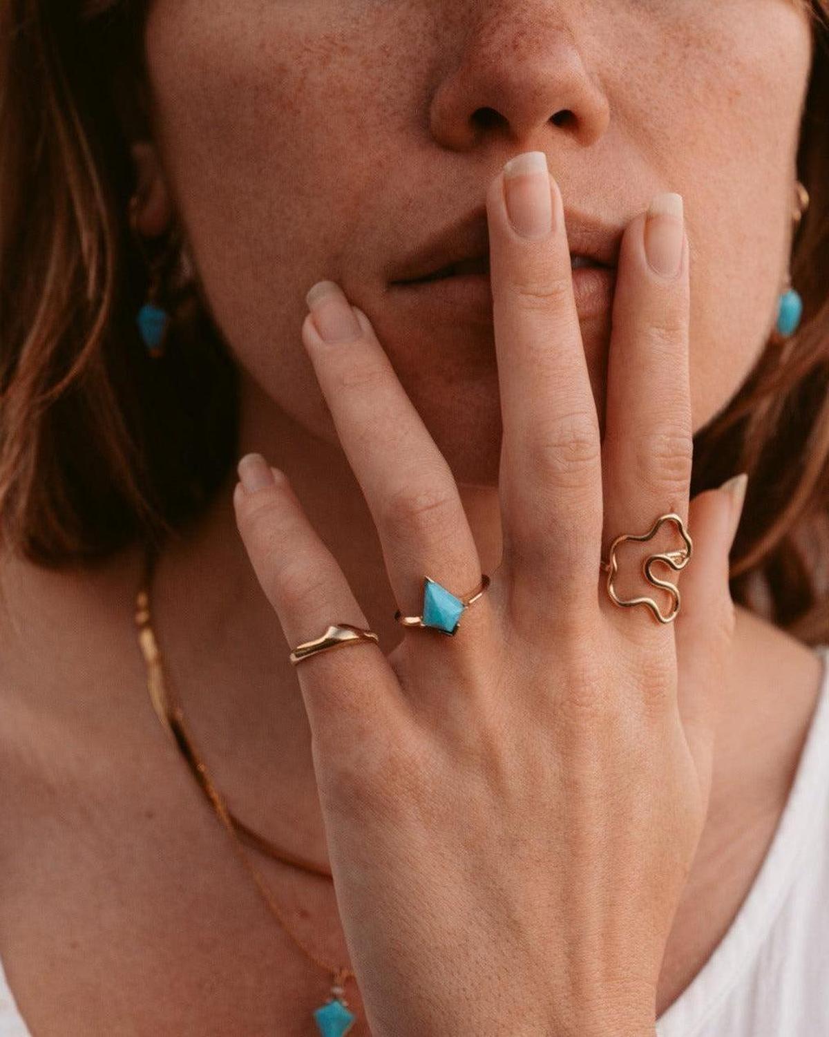 14k Gold Puddle Ring - Dea Dia
