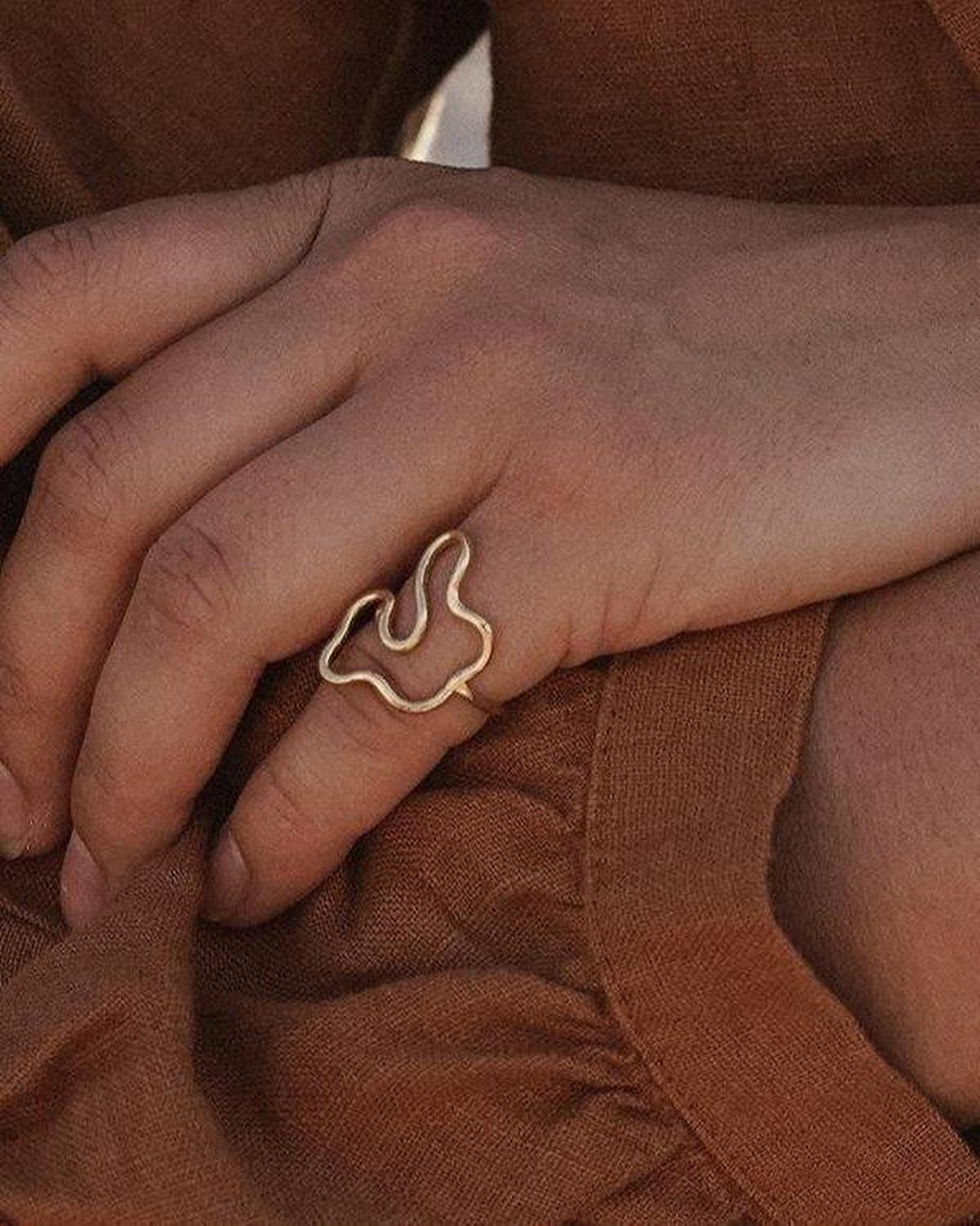 14k Gold Puddle Ring - Dea Dia