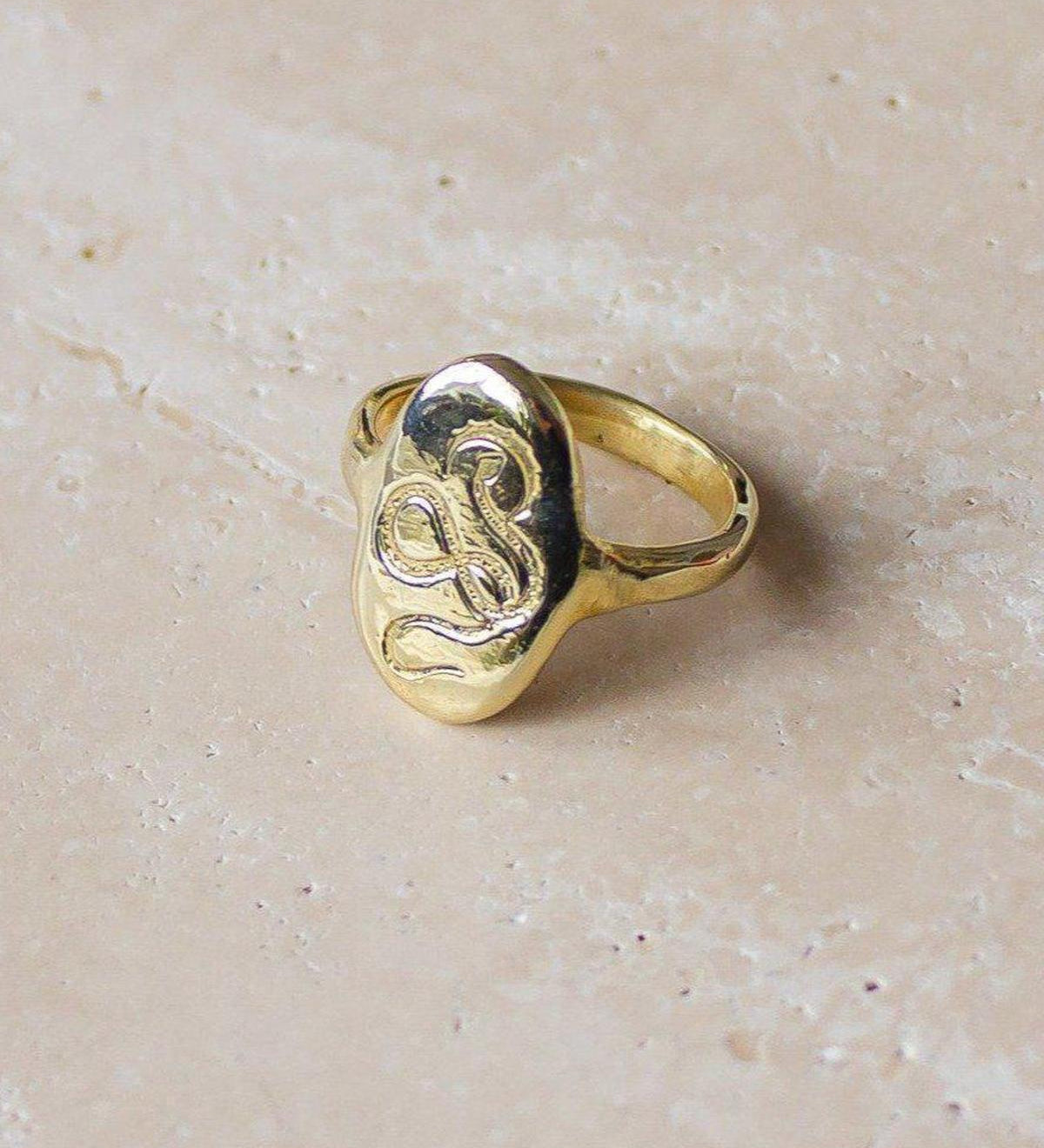 14k Gold Serpent Rising Ring - Dea Dia