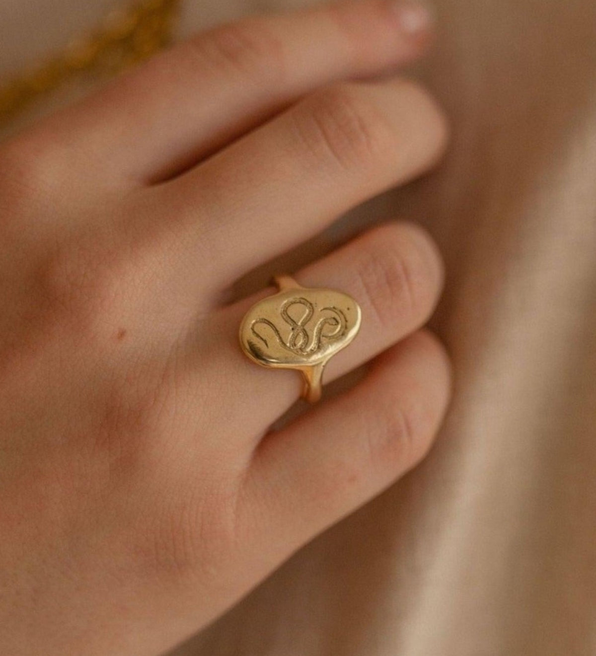 14k Gold Serpent Rising Ring - Dea Dia