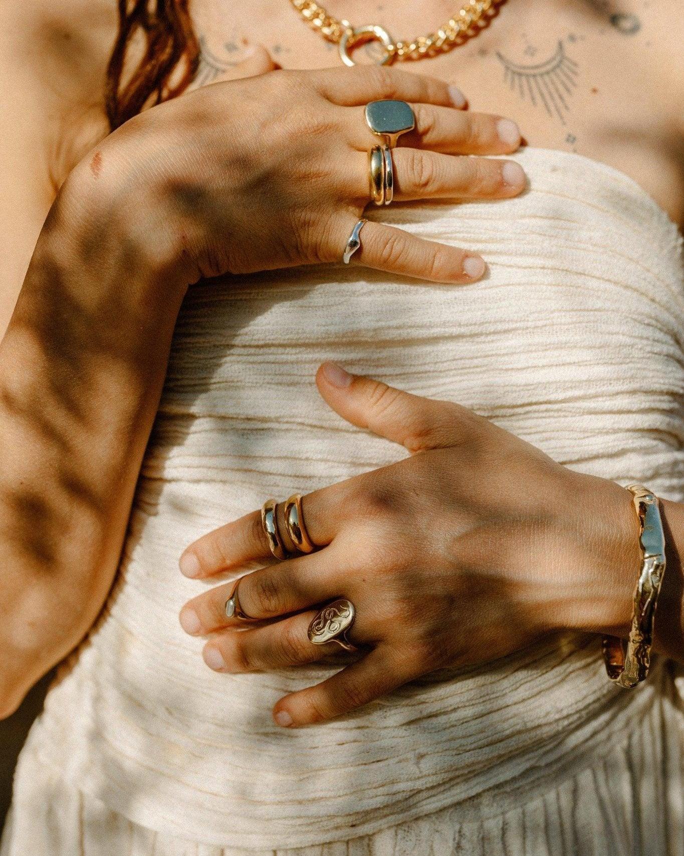 14k Gold Wisdom Ring - Dea Dia