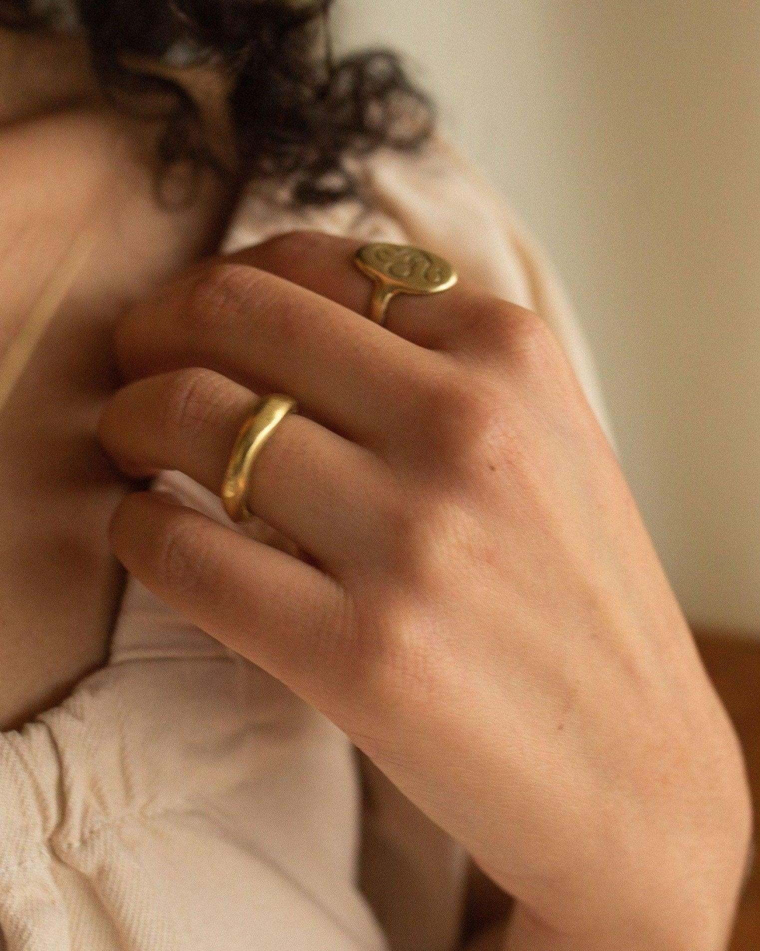 14k Gold Wisdom Ring - Dea Dia