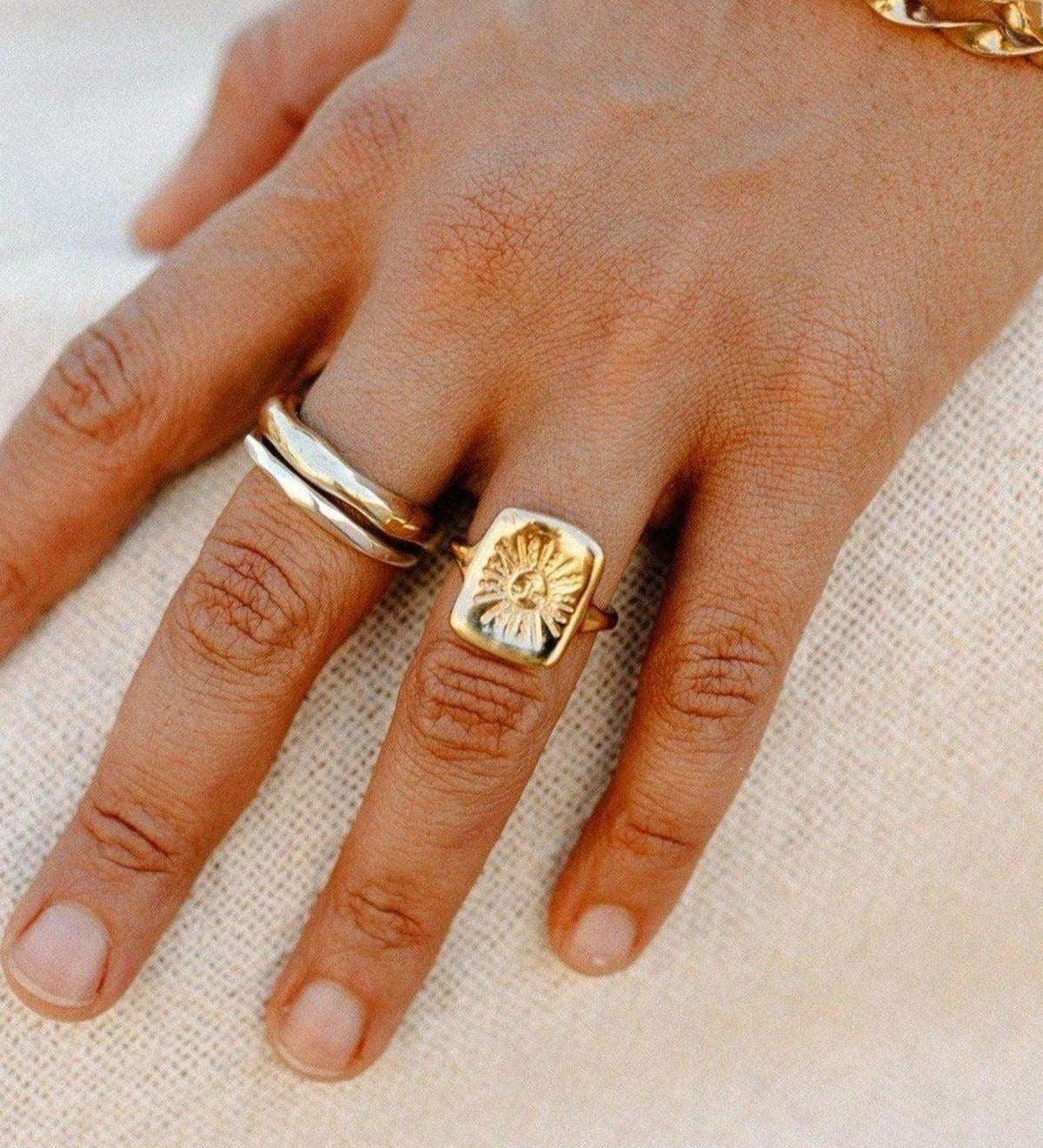 14k Sun Tarot Ring - Dea Dia