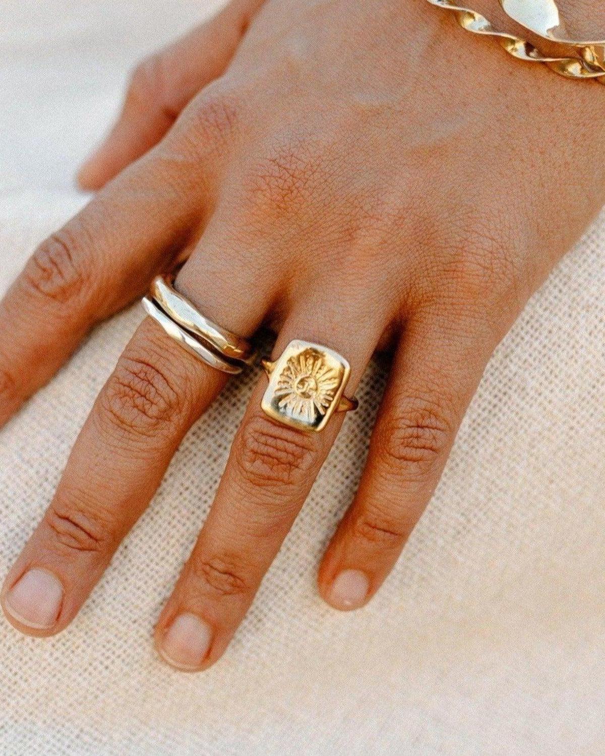 14k Sun Tarot Ring - Dea Dia