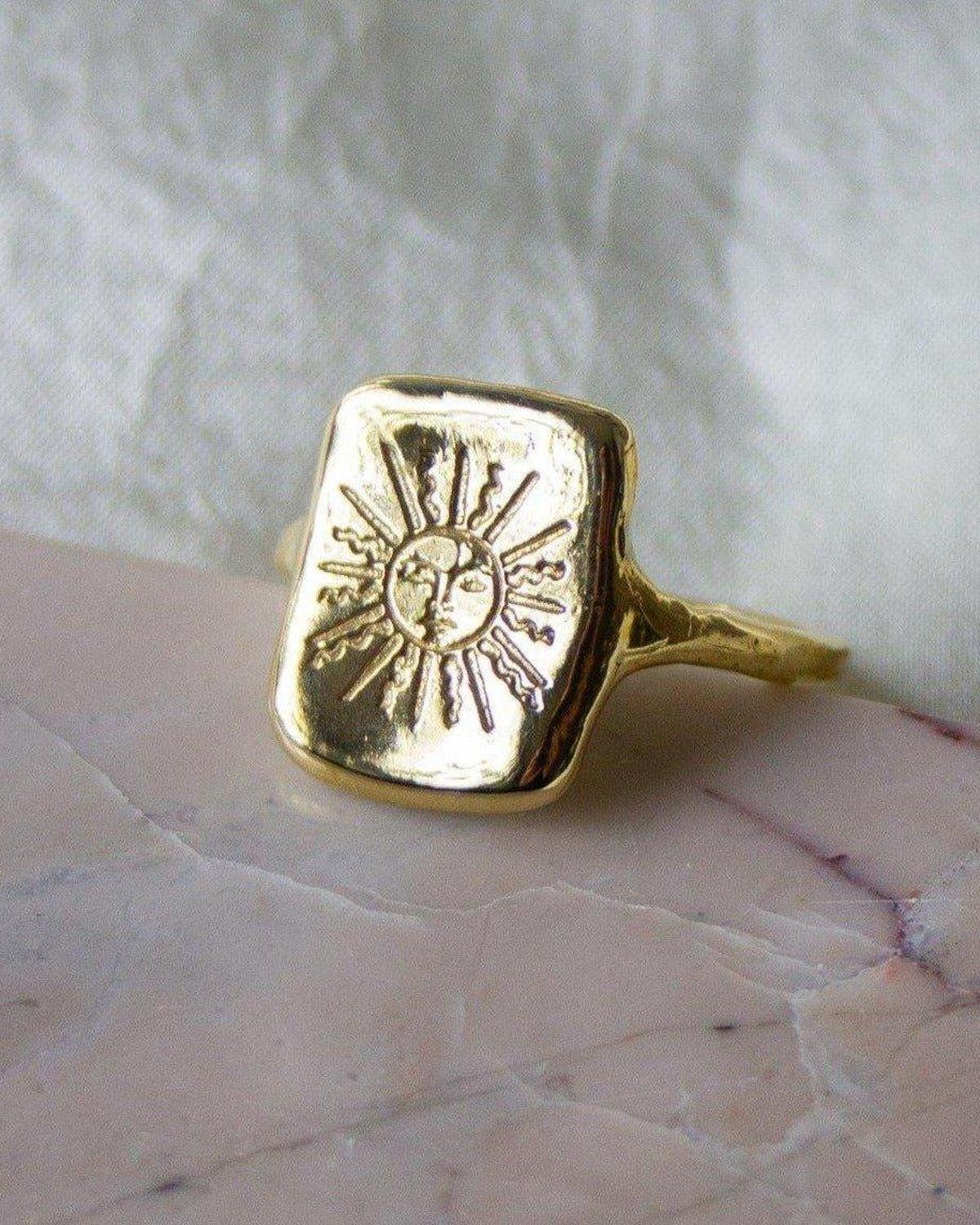 14k Sun Tarot Ring - Dea Dia