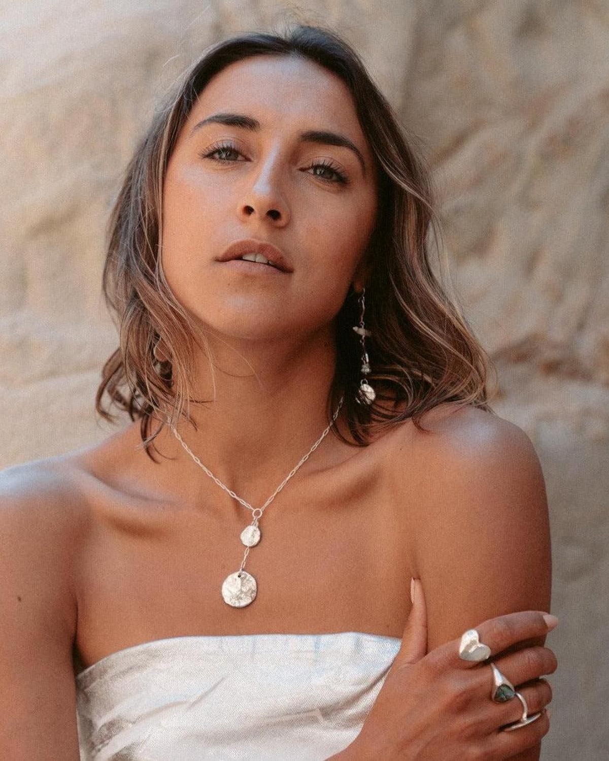 Andromeda Silver Lariat Necklace - Dea Dia