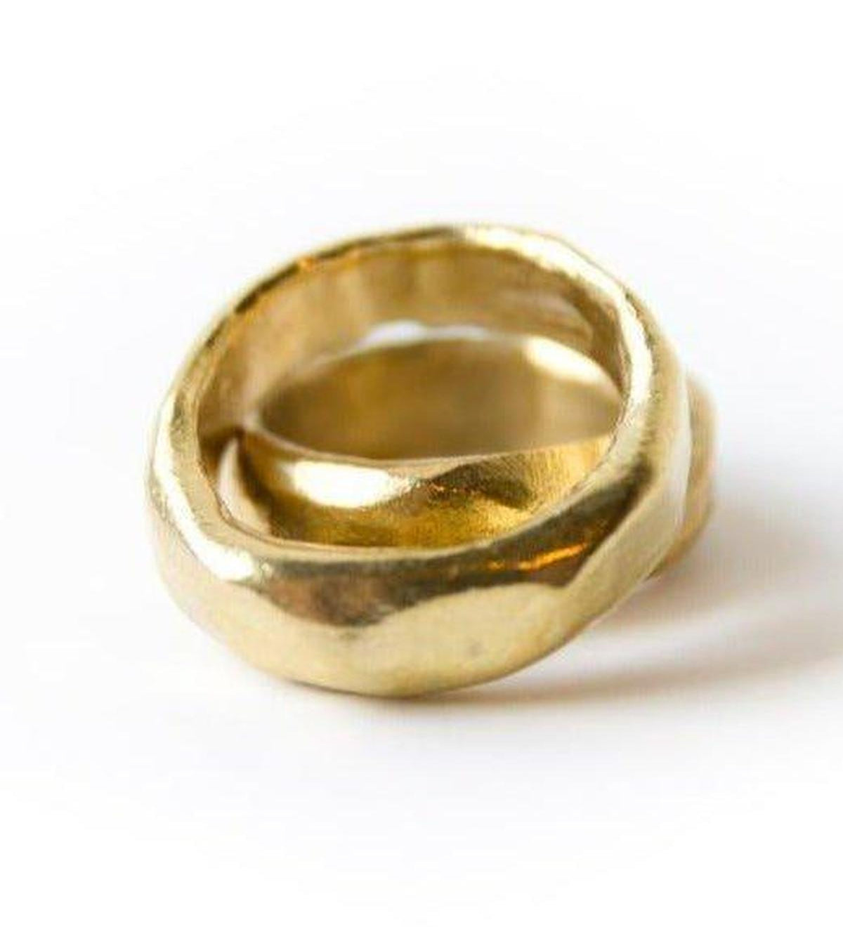 Big Butte Ring - Organic Faceted Ring in Silver or Gold - Dea Dia