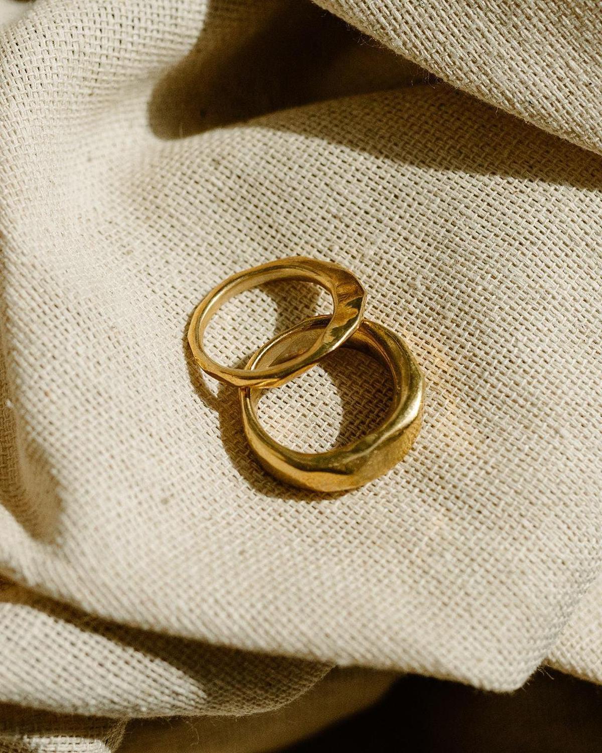Big Butte Ring - Organic Faceted Ring in Silver or Gold - Dea Dia