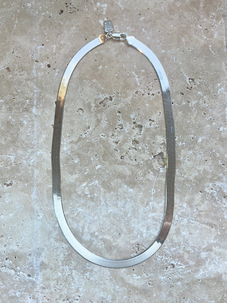 Herringbone silver necklace sales 20 inch